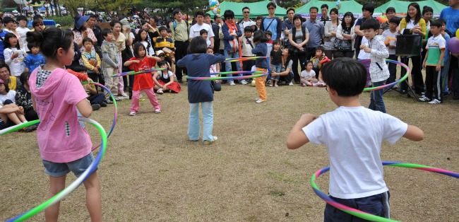 ▲율동공원 등에서도 어린이날 행사에 참여할 수 있다. 