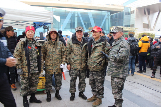 ▲성남시해병대전우회 회원들 모습